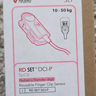 Masimo RD SET DCI-P SpO2 Fingersensor Reusable Finger Clip Pediatric 10–50 kg - Bild 1 von 2
