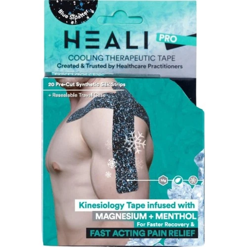 Heali Kinesiologie Tape mit Magnesium und Menthol, 20 Stück vorgeschnittene Streifen, K Ta… - Bild 1 von 5