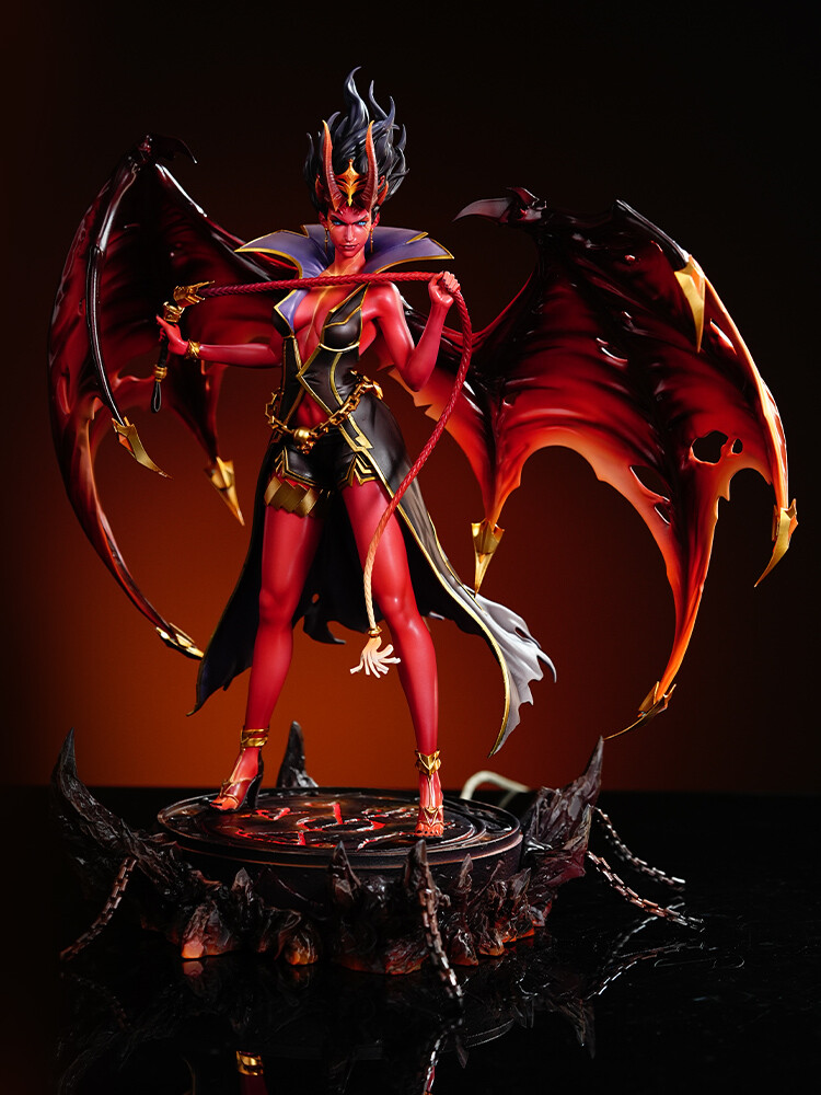 DOTA2 Preorder Queen of Pain 1 7 Statue Handmade Model with Light