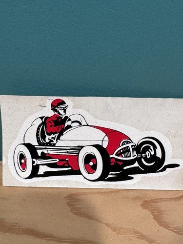 TWO VINTAGE ORIGINAL SPRINT CAR RACING DECALS ART - Picture 2 of 5