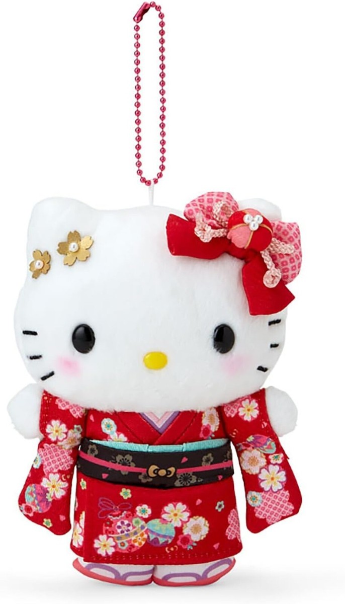 Sanrio Character Hello Kitty Mascot Holder (Kimono Series) Plush