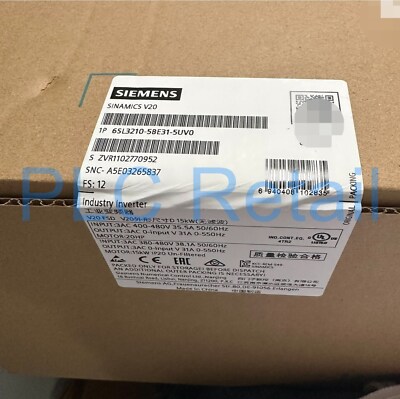 NEW Siemens V20 frequency converter 6SL3210-5BE31-5UV0 Fast delivery