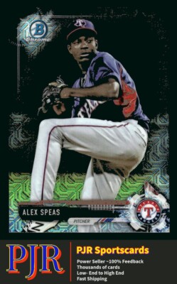 2017 Bowman Chrome #BCP68 Alex Speas Texas Rangers  Mega Box