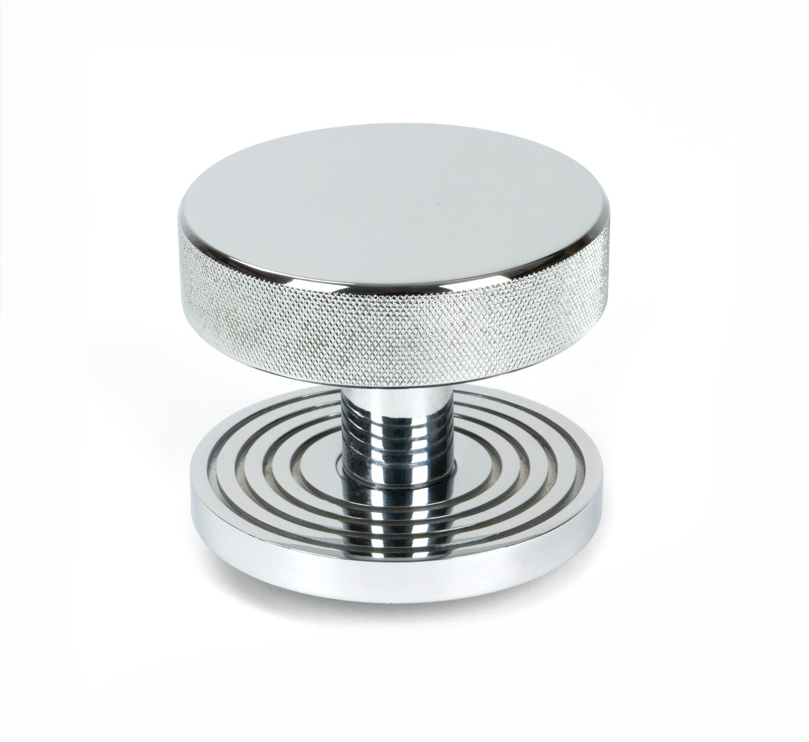 From The Anvil 46740 Polished Chrome Brompton Centre Door Knob (Beehive)