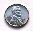 1943 1C Lincoln Wheat Cent (Steel #2)