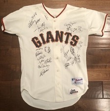 Barry Bonds 2000 All Star Team Signed Giants Jersey Jeter Griffey Rivera