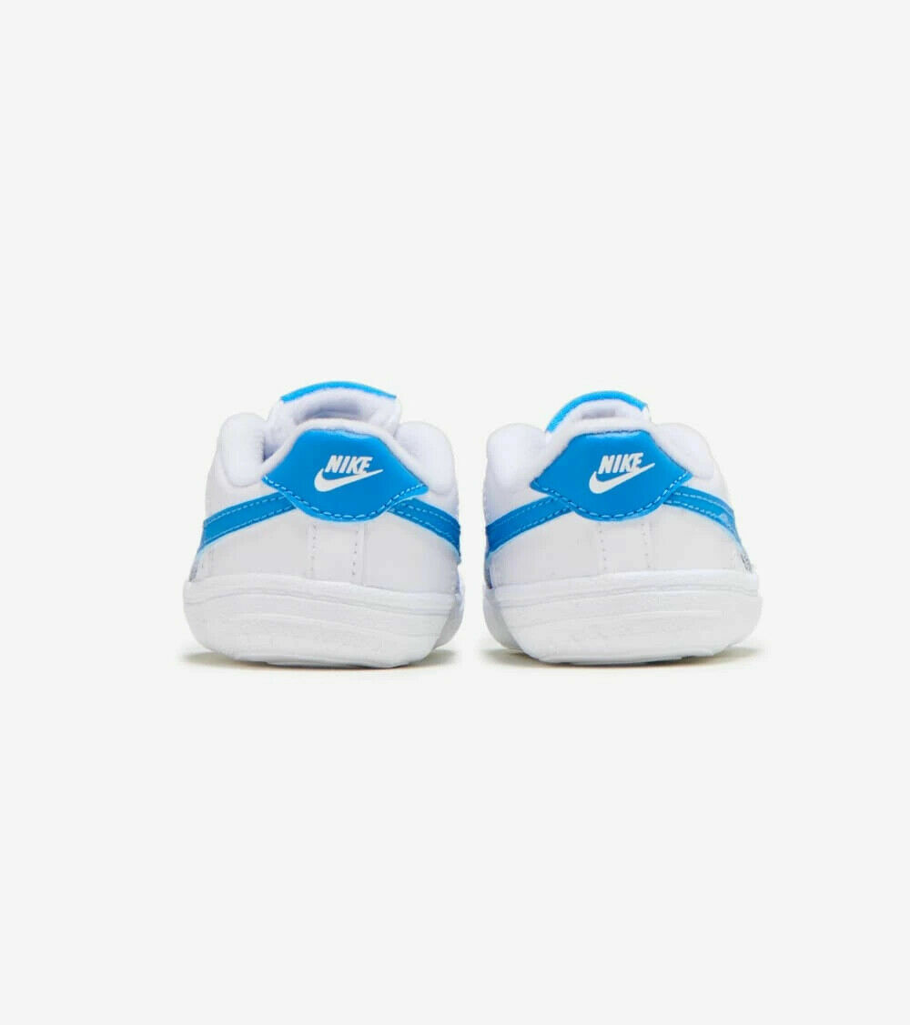 PONY Nike Force 1 Culla (CB) Bambino Taglia 4C Stivaletti Bianco Blu Unisex Scarpe Sneakers