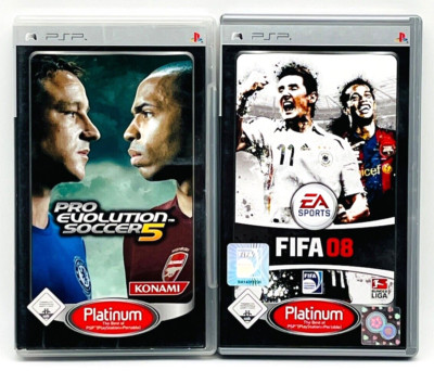 Bundle FIFA 08 und PES Pro Evolution Soccer 5 Sony Playstation Portable PSP OVP