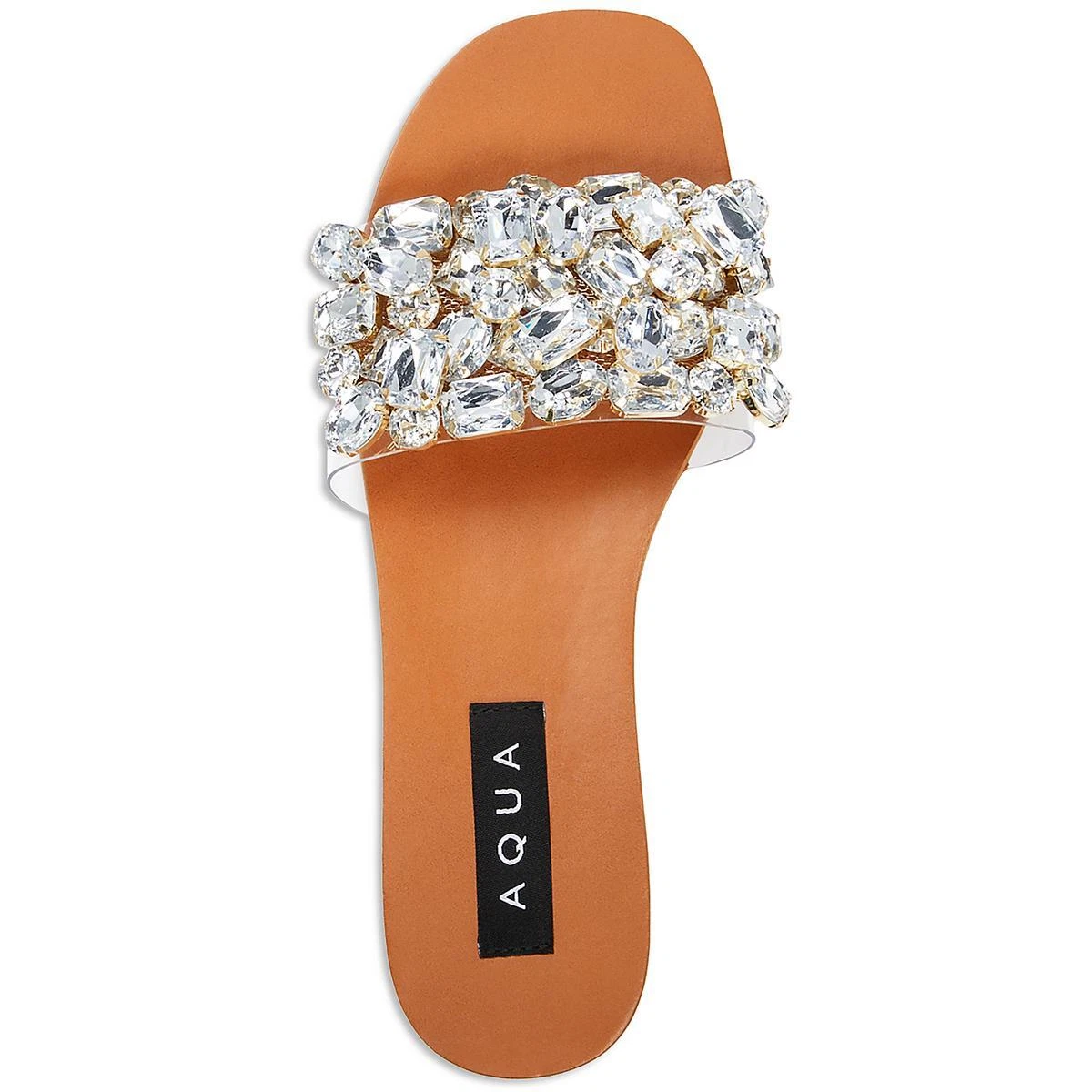 Rhinestone sandals cheap slides