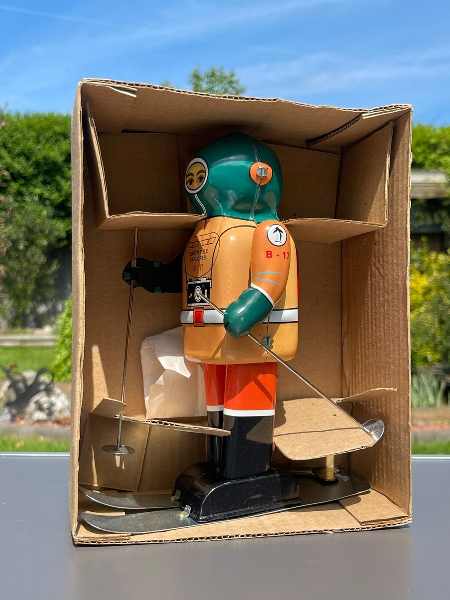 SOUTH POLE EXPLORER ROBOT 南極探検家 B-17 Vintage ORIGINAL Tin Toy SOUTH POLE EXPLORER B-17 BRAND NEW