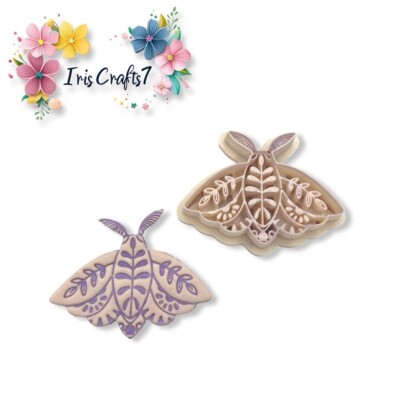 Floral Moth Tools Polymer Clay Cutter | 3D-gedrucktes Tonwerkzeug | IrisCrafts7 UK