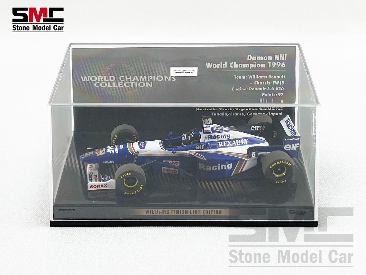 F1ダモン・ヒル 1996 日本グランプリ ミニカーサイン入り〔レア