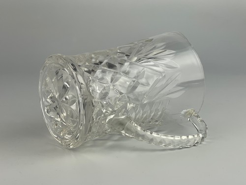 Vintage 5" Clear Molded Glass Fancy Milk Pitcher - Picture 2 of 2