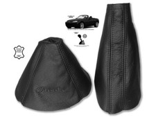 Schaltsack Handbremsmanchette Fur Mazda MX5 MK3 4 Panels Leder "Miata" Schwarz