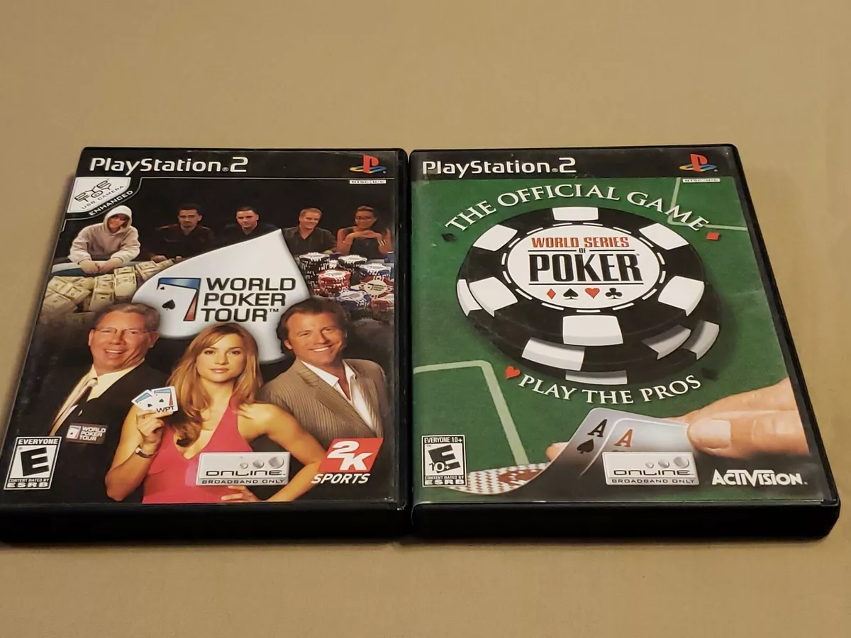 Lot of 2 PlayStation 2 (PS2) Games World Poker Tour and World Series of  Poker