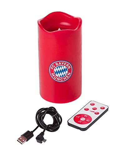 LED Kerze mit Leuchtfunktion | FC Bayern München | Rot | Fanartikel - Bild 2 von 5