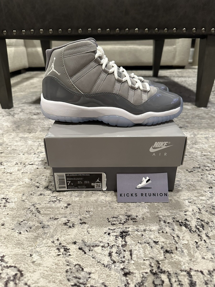 Air Jordan 11 Retro High Cool Grey (378038-005) GS Size 7Y