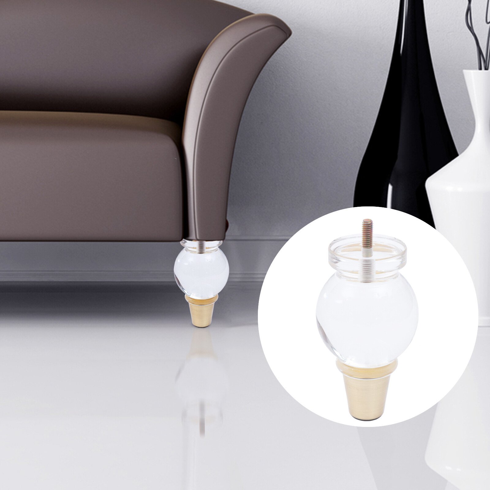 Acrylic Sofa Legs Baci Living Room