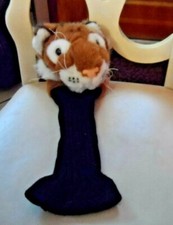 Golf Club Head cover - brown and black tiger by Ganz 16"