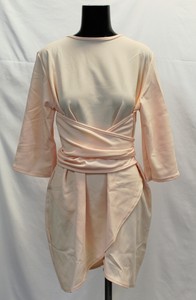 kimono sleeve tie waist wrap dress