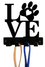 Love Dog Paw Leash Holder - Wall Mount - Made in USA