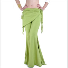 Cotton Tribal Long Pants with hip scarf Trousers Belly Dance Costumes Yoga HOT