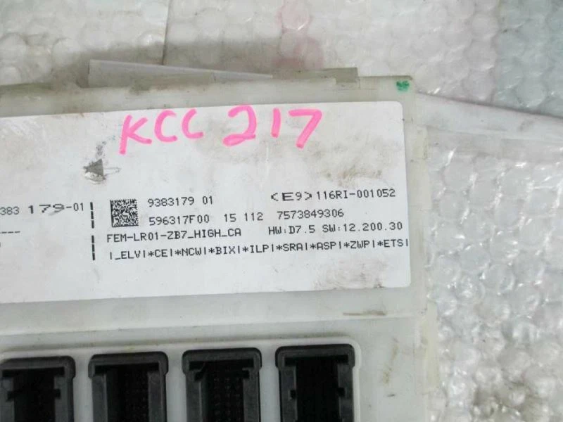 12-17 BMW 320i 330i Body Comfort Control Module Fuse Unit  