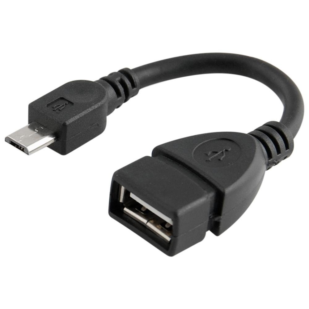 Câble Adaptateur USB OTG - USB Femelle Vers Micro Mâle + Femelle - 20 Cm - Universel - Neuf