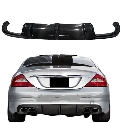 Carbon Fiber Car Rear Bumper Diffuser Lip Bodykit For Benz W216 CLS63 2004-10