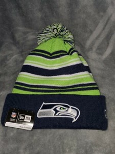 NEW ERA NFL SEATTLE SEAHAWKS POM BEANIE 
