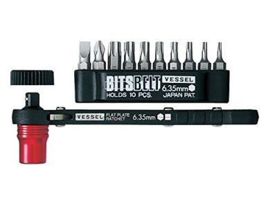 VESSEL Plate Ratchet Magnetic Screw Catcher Bits Set TORX TX-12MC made in Japan
