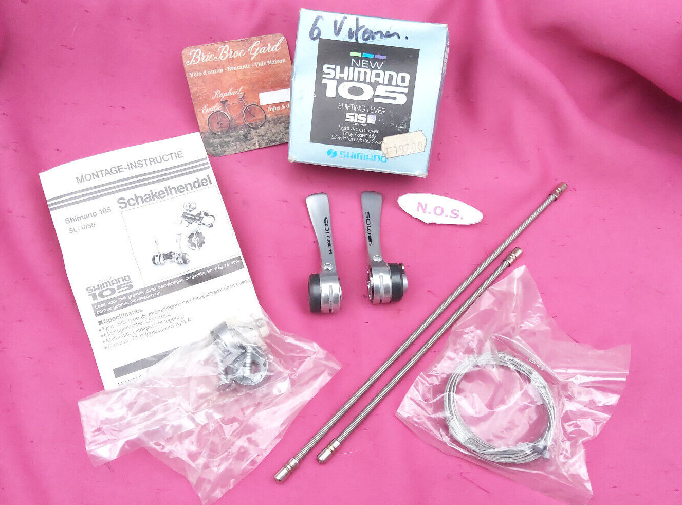 Manettes Shimano 105 SL-1050 pour réparer et restaurer un dérailleur 6 vitesses