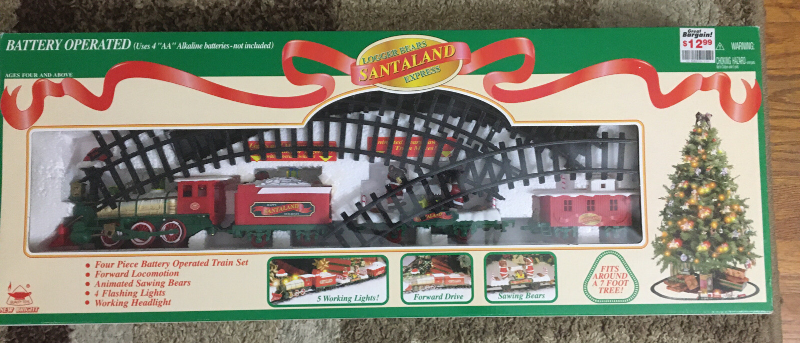 logger bears express train set