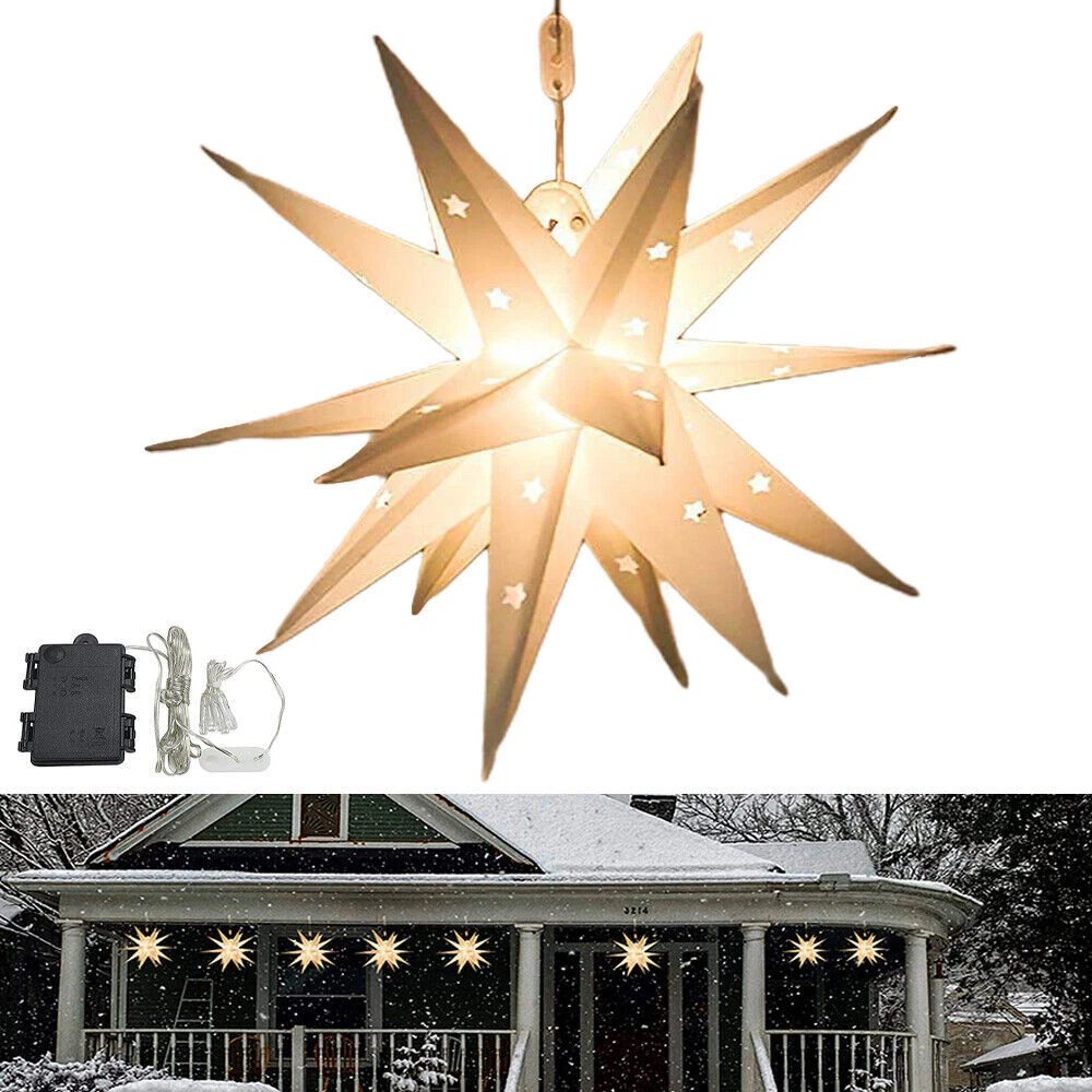 Moravian star outdoor christmas light outlet