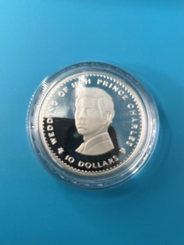 Fidschi 1981 Hochzeit von HRH Prinz Charles 10 Dollars Silber PP Münze .925 Silber - Bild 6 von 7