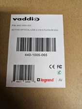 Vaddio 440-1005-065 - USB 3.0 Type A to Type B Active Cable - 20m NEW Plenum