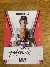 2019 USA Baseball Stars And Strips Auto Mason Feole 491/499