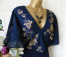 👗****MONSOON PRE-OWNED "SARAH BLUE"  DRESS SIZE 14****👗