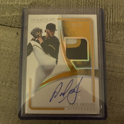 2026 Panini Immaculate Paul Skenes Immaculate Patch Autograph IPA-PSK /25 (1021)