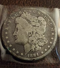 Morgan Silver Dollar Coin 1884 Mintmark: S