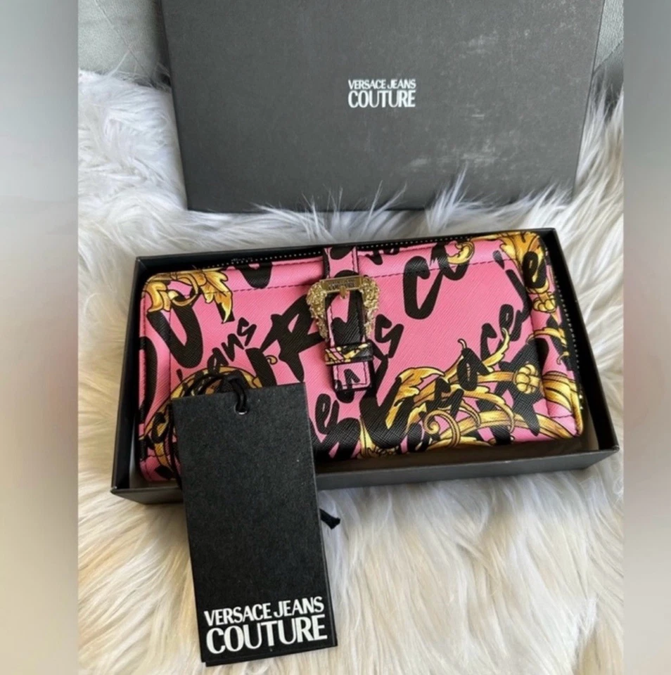 VERSACE джинсы COUTURE барокко логотип длинный бумажник - Изображение 4 из 4