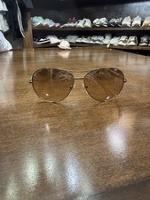 Burberry BE3144D Aviator Sunglasses Rose Gold Brown Gradient Lenses w/ Case