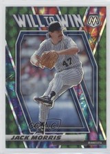 2021 Panini Mosaic Will to Win Green Mosaic Prizm Jack Morris #WTW2 HOF gp1