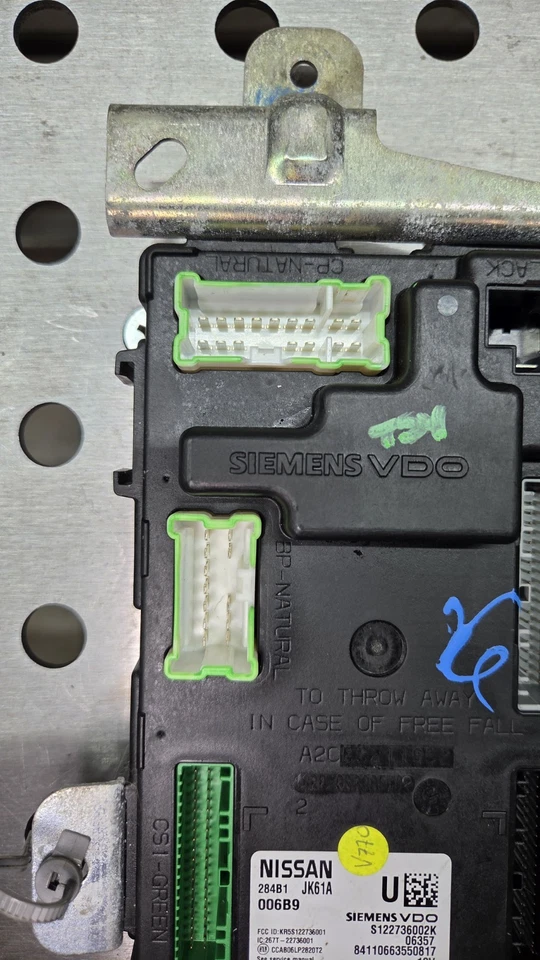 2007-2008 INFINITI G35 G37 BODY CONTROL MODULE UNIT BCM 284B1 JK61A - Image 3 of 4