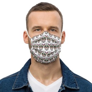 Sugar Skull Face Mask Washable Reusable