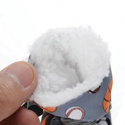 MARKENLOS Hundeschuhe Winter Warm Streifen Schuhe für kleine mittelgroße Hunde Anti-slip