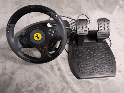 Thrustmaster Ferrari GT 2 In 1 Racing Wheel Pedals PS2 PC Rumble Force Black