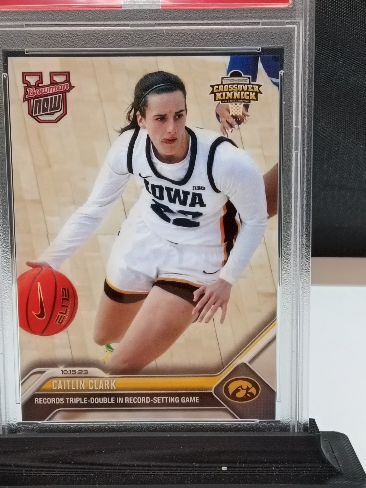 2023 BOWMAN U NOW # U12 CAITLIN CLARK CROSSOVER RC PSA 10 view 4