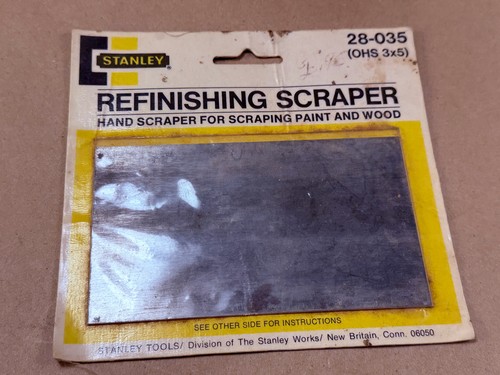 Vintage Stanley Cabinet Refinishing Scraper - 28-035 For Wood & Paint