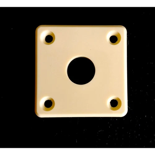 Cream Jack input plate for Gibson, Epiphone style guitars